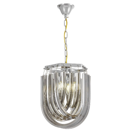 Подвесная люстра Lumina Deco Boscone LDP 7044-300 CHR+GY