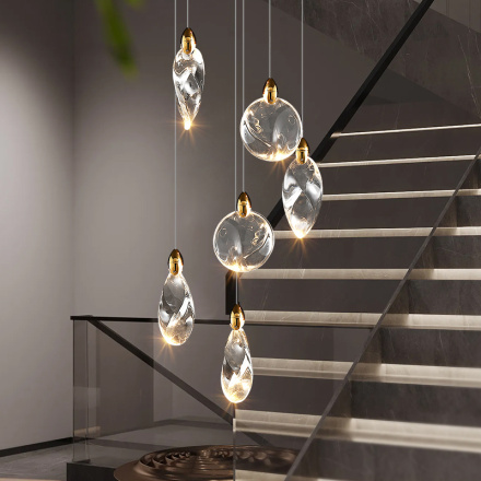 Подвесной светильник Delight Collection Colvin MT9176-6H titanium gold