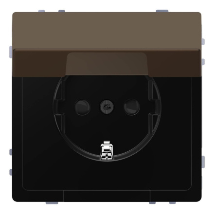 Розетка Schneider Electric Merten D-Life 16A с/з и крышкой MTN2310-6052