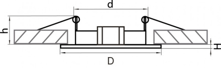 Встраиваемый светильник Lightstar Lega Hi Fix  011014