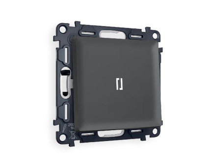 Комплект механизма 1-кл проходного выключателя с подсветкой Ambrella Volt Alfa MA902035