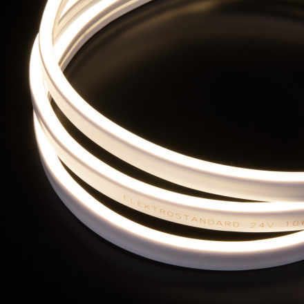 Гибкий неон Elektrostandard 24V 10W 120Led 2835 IP65 дневной белый 5м 4690389176104