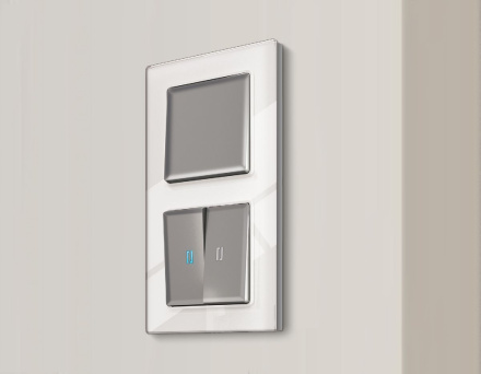 Лицевая панель для выключателя одноклавишного Ambrella Volt Alfa AP5010