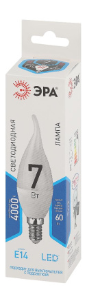 Лампа светодиодная Эра E14 7W 4000K LED BXS-7W-840-E14 Б0028483