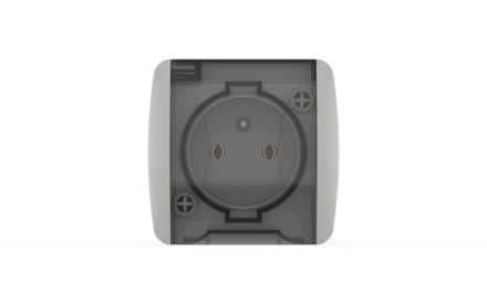 Розетка UPS с крышкой з/з ELBI Eva 554-011500-163