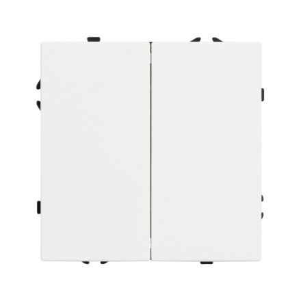 Механизм выключателя двухклавишный проходной Arlight SWT-NOBE-MKP2-SFPL-GD (230V, 10A) 054256