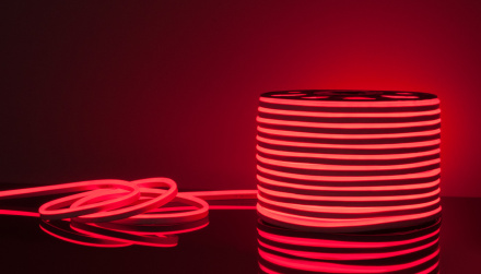 Светодиодный гибкий неон Elektrostandard 220V 9,6W 120Led 2835 IP67 односторонний красный, 50м 4690389136528