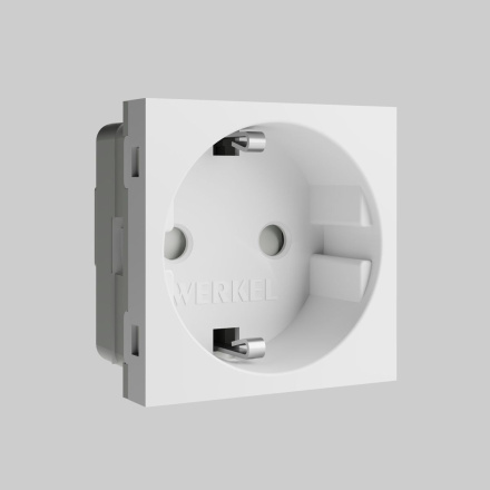 Розетка Werkel модульная Slot с заземлением и шторками 4690389211744 W1171160 a069368