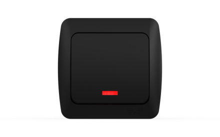 Выключатель одноклавишный с подсветкой ELBI Alsu 504-014800-201