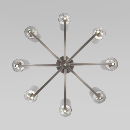 Люстра на штанге Eurosvet Defi 60138/8 сатин-никель a060904