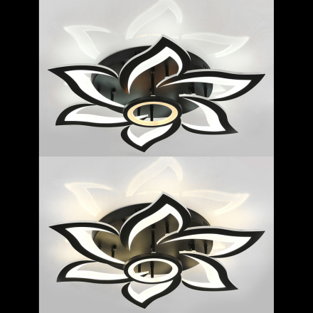 Потолочная люстра Natali Kovaltseva Olimp HIGH-TECH LED LAMPS 82020 BLACK