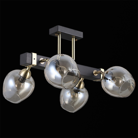 Люстра на штанге Illumico IL9736-4CSQ-79 BK AB