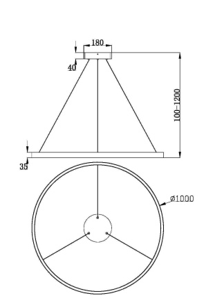 Подвесной светильник Maytoni Rim MOD058PL-L54BS3K