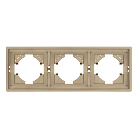 Рамка пластиковая на 3 поста Arlight FRM-TENDO-SFPL-3-GD 054651