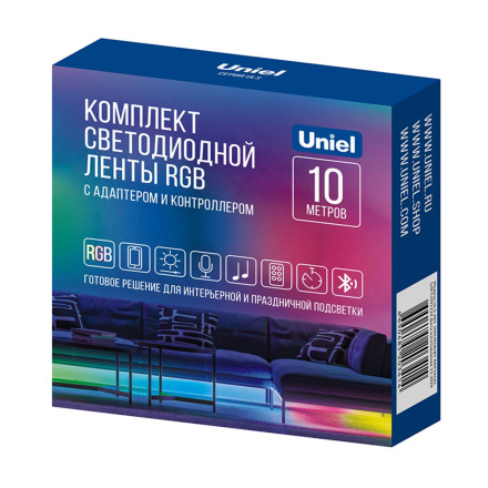 Светодиодная лента (комплект) Uniel ULS-A01 10M/RGB/BT RRP24C01 UL-00012815