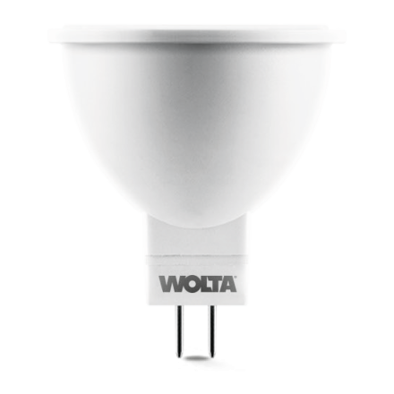 Светодиодная лампа WOLTA 10Вт 3000K GU5.3 матовая 25YMR16-220-10GU5.3