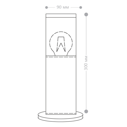 Ландшафтный светильник Feron Бостон DH1303 51332