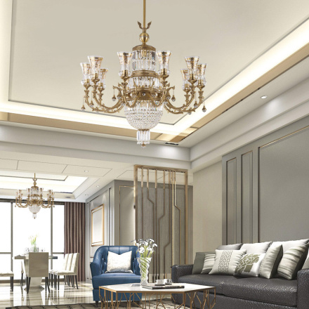 Люстра на штанге Kutek SIENNA-CRYSTAL SWAROVSKI SIE-ZW-10(P)