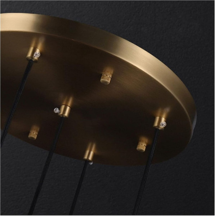 Каскадная люстра Delight Celestial MT8848-5H brass