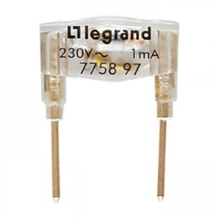 Лампа подсветки механизмов Legrand Galea Life зеленая 775897