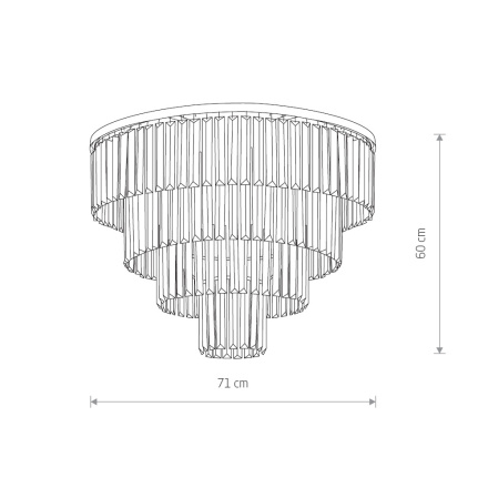 Потолочная люстра Nowodvorski Cristal L 7631