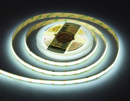 Светодиодная лента Ambrella Light Illumination COB 616Led/19W m/ 24V IP20 6500K/ 5m*12mm*2mm (2 конт.) GS4803