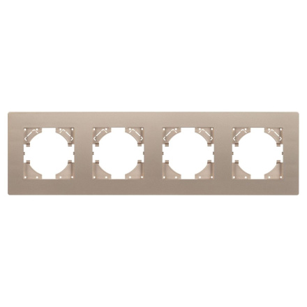 Рамка на 4 поста пластиковая Arlight FRM-PERIO-PL-4-GD 049761