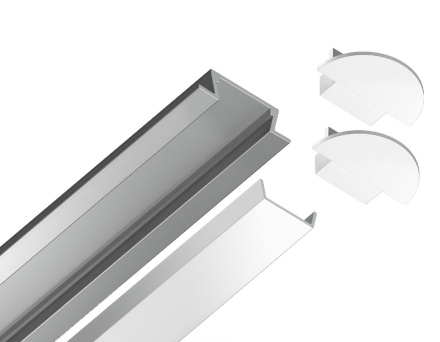 Алюминиевый встраиваемый профиль Ambrella Light Alum Profile GP1001AL