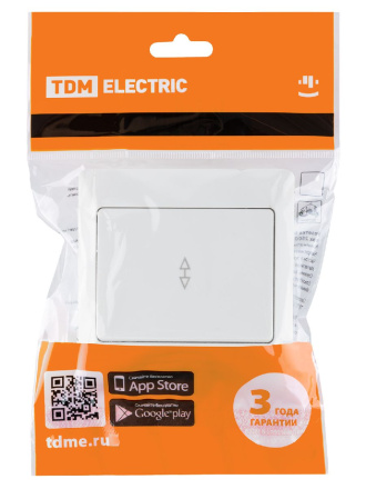Выключатель одноклавишный на 2 направления Ильмень TDM Electric SQ1823-0005