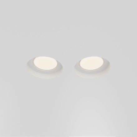 Встраиваемый светильник Maytoni Gyps Modern DL002-GU10-02-W