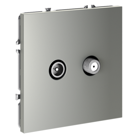 Розетка телевизионная Voltum S70 VLS060405 (сталь)