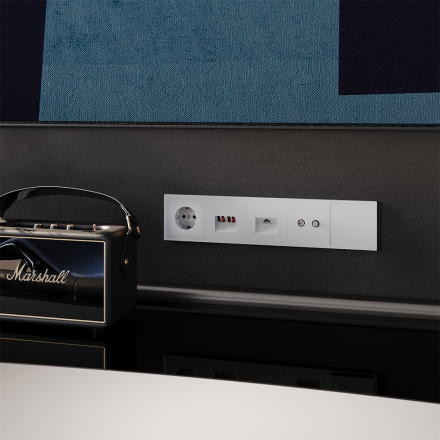 Рамка на 5 постов Voltum S70 VLS100502 (белый матовый)