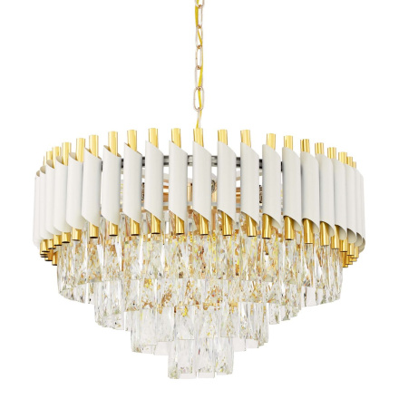 Подвесная люстра Lumina Deco Funneli LDP 6003-500 WT+F.GD