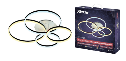 Потолочная люстра Ritter Eclipse 52084 3