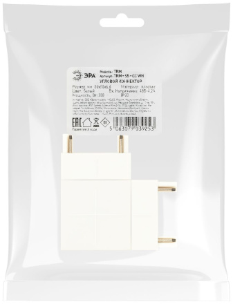 Коннектор угловой Эра TRM-S5-CC WH Б0059023