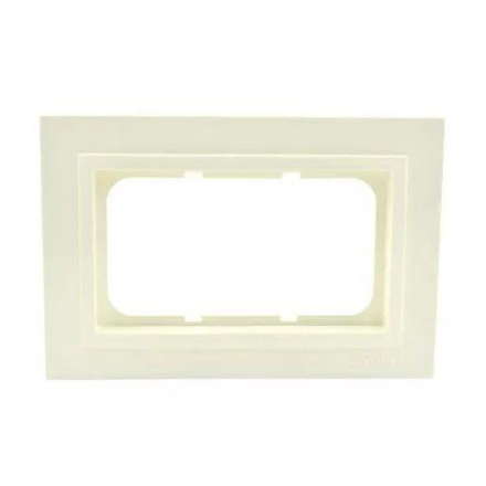Рамка двойная для розетки Mono Electric Larissa слоновая кость 103-010100-165