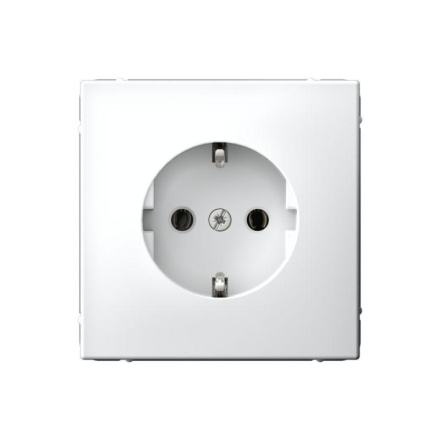Розетка с заземлением Systeme Electric ArtGallery Белый GAL000143S