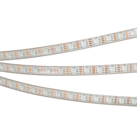 Светодиодная лента герметичная Arlight SPI-P-B60-12mm 5V RGB-PX1-BPT (12 W/m, IP66, 5060, 5m) 041167