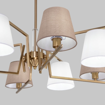 Люстра на штанге Eurosvet Ozark 60149/8 латунь a064981