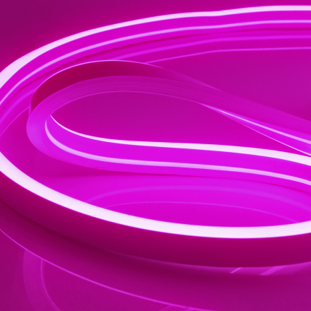 Светодиодный неон мини Apeyron 220В 5,5Вт/м smd2835 120д/м IP65 50м розовый 17-38