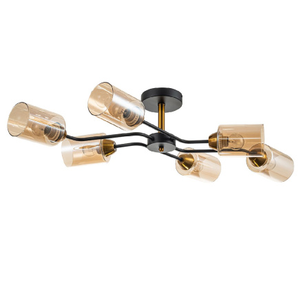 Люстра на штанге Escada Vertigo 1131/6P Black/Gold