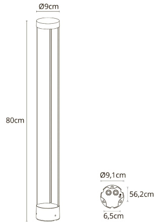 Ландшафтный светильник Arte Lamp New York A1680PA-1BK