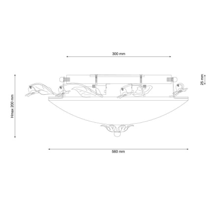 Потолочный светильник Lucia Tucci Barletta 182.10 D720 Cream White