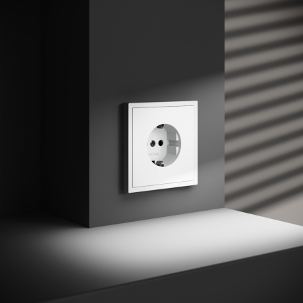 Розетка Voltum S70 VLS040102 (белый матовый)