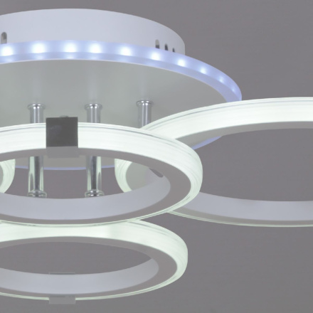 Потолочная люстра Reluce 06319-3.3-04 WH+CR (RGB)