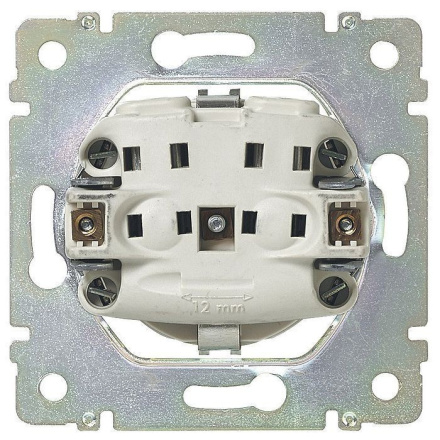 Розетка 2К+3 Legrand Valena 16A 250V с/з со шторками безвинтовой зажим слоновая кость 774122