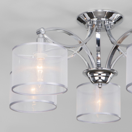 Потолочная люстра Eurosvet Fabiola 60124/5 хром Smart (60109/5)