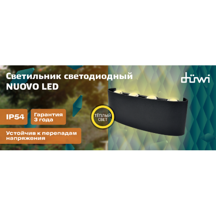 Уличный настенный светильник Duwi Nuovo LED 24772 6