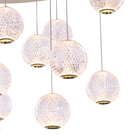 Подвесная люстра DeLight Collection Elliot Diamante MD20001012-17A gold