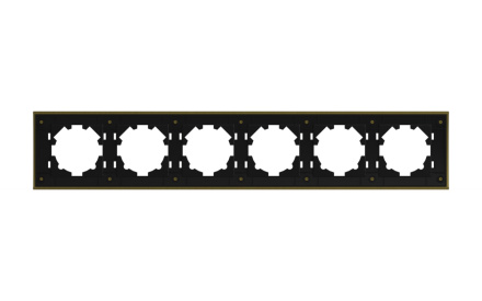 Рамка шестиместная ELBI Zena Platin 500-073400-252